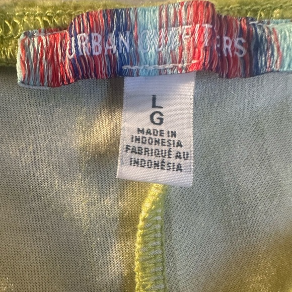 Urban Outfitters Lime Green Velvet Flare Wide Leg Pants - Picture 6 of 8